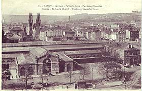 Nancy. - La Gare - Église St-Léon - Faubourg Stanislas