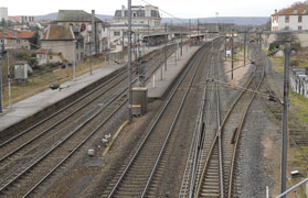 Toul. - Vue prise du Pont du Chemin de Fer à Bellevue